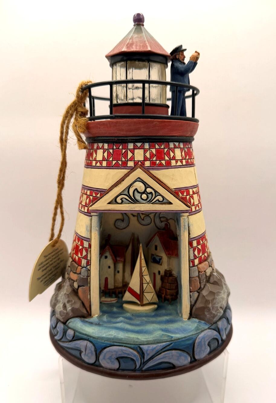 Jim Shore Heartwood Creek 'Summer Breeze' Lighted Lighthouse NWT